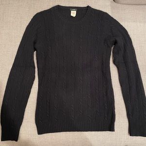 J. Crew merino wool & cashmere navy sweater sz S